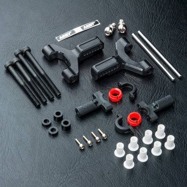 MST Alum. Front Lower Arm Set - Black