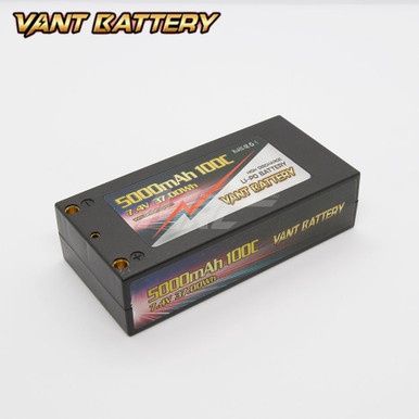 Vant 5000mAh 100C 7.4v Shorty LiPo Battery