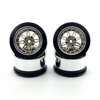 3Racing D5 Wheel Set - Chrome