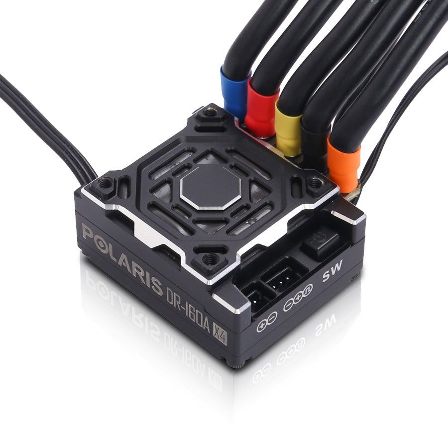 OMG X4 SERIES POLARIS DR160A Brushless ESC - Black/Red/Purple, Colour: Black
