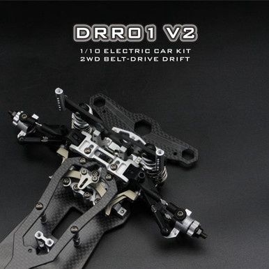 BM Racing DRR01 V2 - Built Chassis - Black Carbon