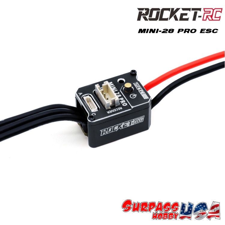 Surpass Hobby | Rocket-RC Mini ESC MINI 28-PRO, Color: Black
