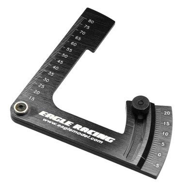 Eagle Racing High Angle Camber Gauge - Black/Red/Purple