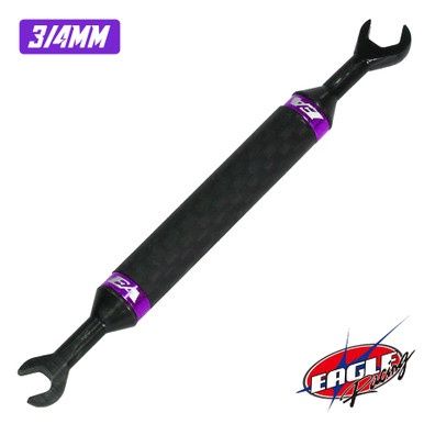 Eagle Racing GRT Dual Turnbuckle Wrench 3/4mm - Purple
