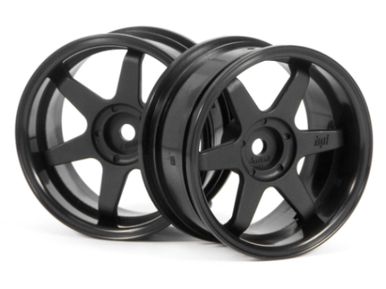 HPI TE37 Wheel 26mm Black (6mm Offset) 2pcs