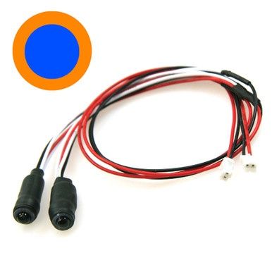 Eagle Racing Twin Action Angel Eyes LED 5mm - Blue/Orange/RED