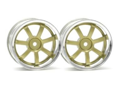 HPI Rays Gram Lights 57S-Pro Chrome/Gold (9mm Offset) 2pcs