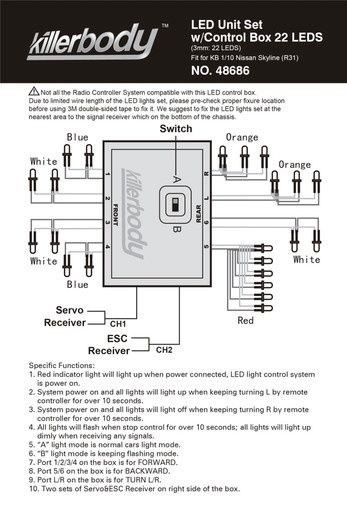 Killerbody LED Light System w/ Control Box (22 LEDs)