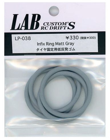 Infix Ring Memory Foam Rubber for Fixing Tires (Matte Gray) Pack of 4