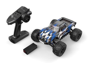 MJX 1/16 RTR Brushed RC Monster Truck with GPS (Blue/Purple)