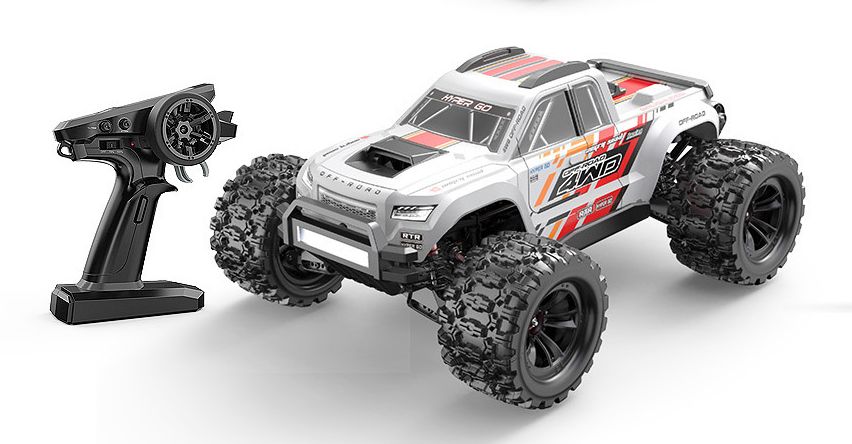 MJX 1/10 Hyper Go 4WD Brushless RC Monster Truck (White)