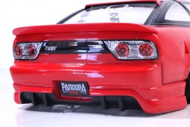 Pandora RC 1/10 Rear Wing Spoiler Version 4 Type A Unpainted Body Shell