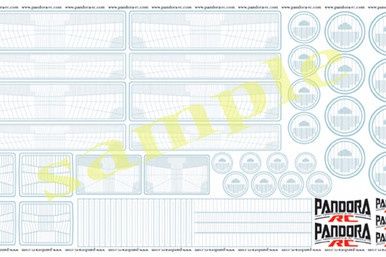 Pandora RC 3D Graphic Headlight Decal