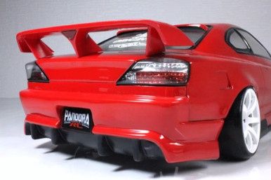 Pandora RC 1/10 Rear Wing Spoiler Version 2 (S15) Unpainted Body Shell