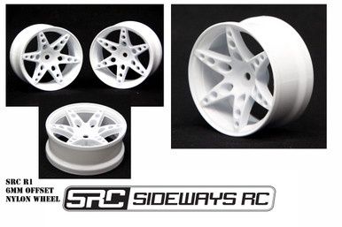 SRC Nylon RC Drift Wheels 6mm - Pair