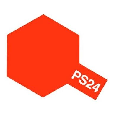TAMIYA PS-24 FLUORESCENT ORANGE