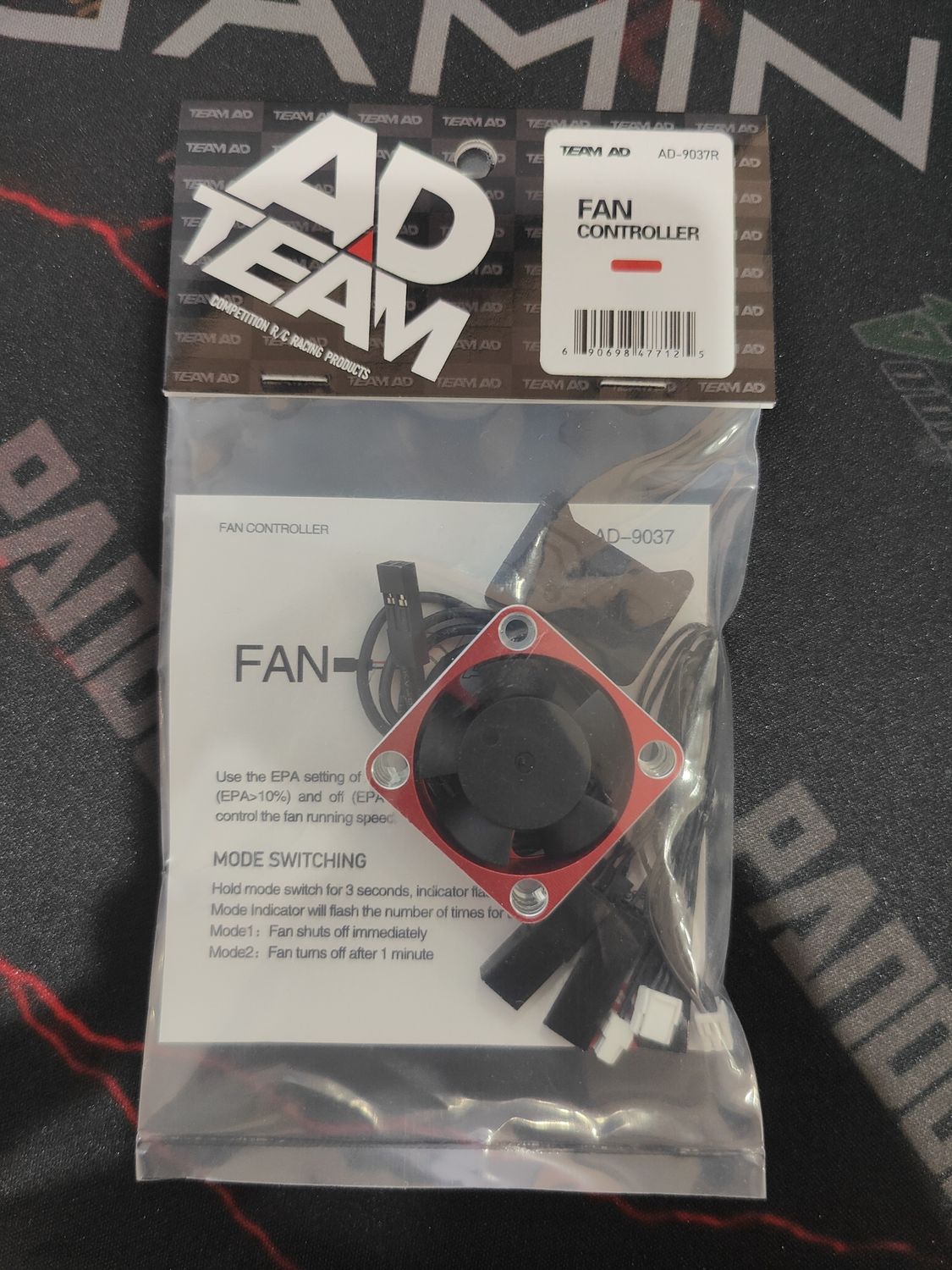 TEAM AD FAN CONTROLLER - Red, Black Purple
