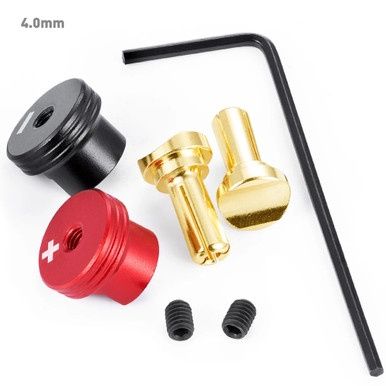 Battery Connector 1Pair 4.0mm/5.0mm Brass Bullet Banana Plug