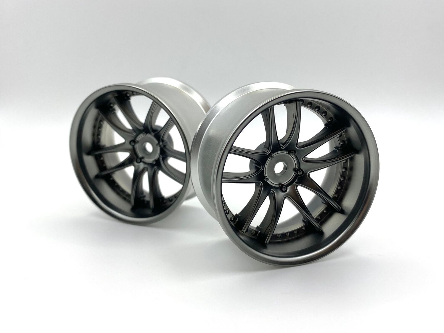 LAB Wheels - WORK EMOTION CR3P WHEEL STANDARD RIM OFFSET 6/8 - Matte Black Chrome - Pair, Offset: 6