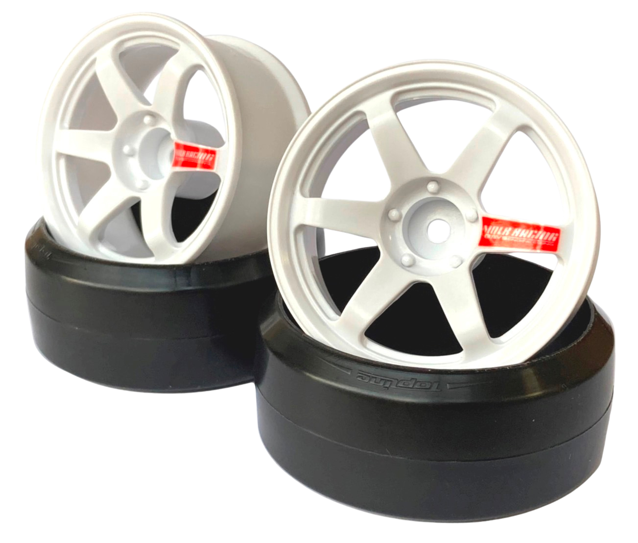LAB Wheels - TE37 Sport WHEEL High Traction type OFFSET 6/8 - White - Pair, Offset: 6