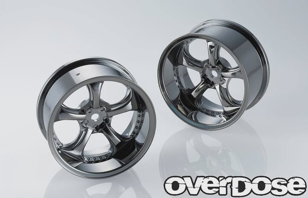 Overdose VS KF Wheel - Black Metal Chrome, Offset: 5mm
