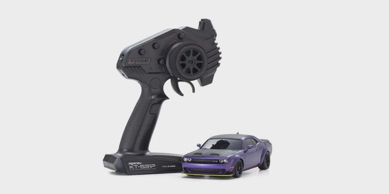 Kyosho Mini-Z Dodge Challenger SRT Hellcat Redeye Plum Crazy AWD RC Car
