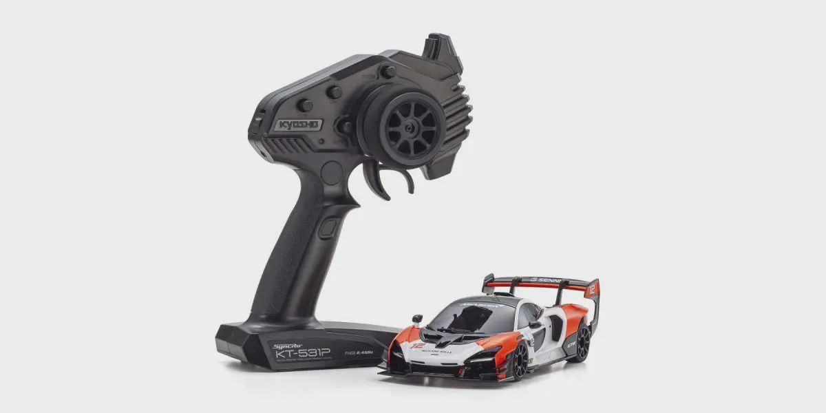 Kyosho MINI-Z RWD MR-03 Readyset McLaren Senna GTR White/Red