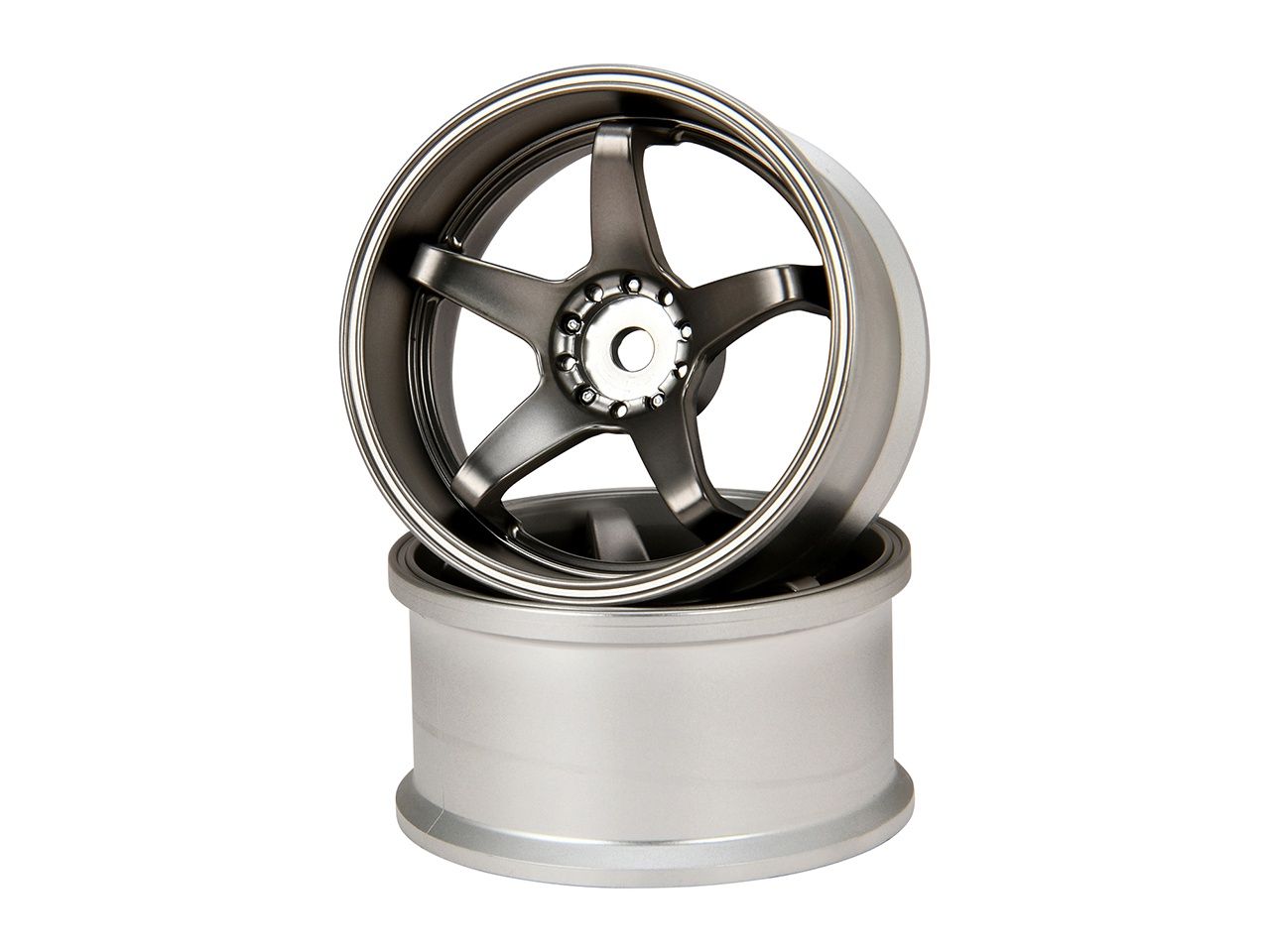 G-Force - N-Type Drift Wheel/+8/Titan Silver - Pair