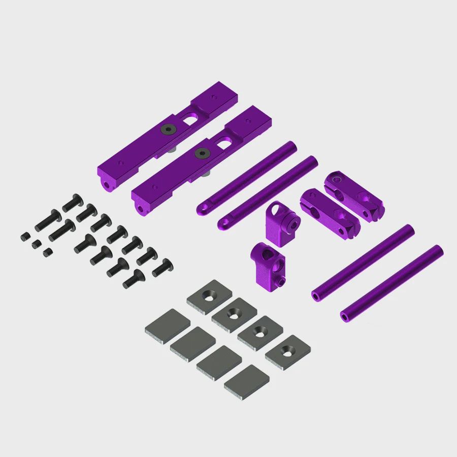 Eagle Racing Magnet Adjustable Stealth Body Mount Purple