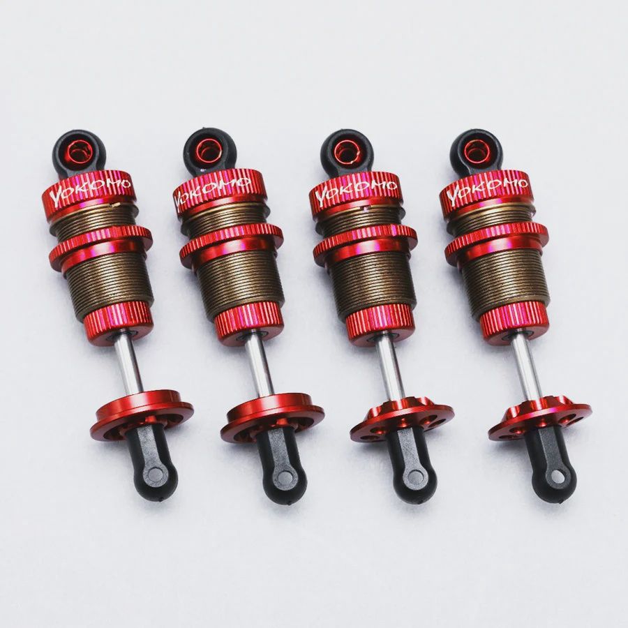 Yokomo SLF Alum. Big Bore Shock Set, Color: Red