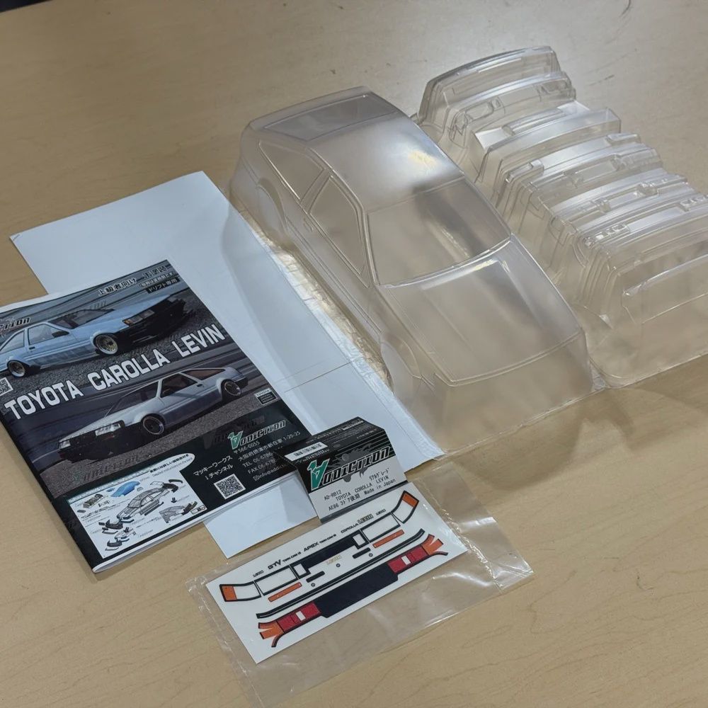 TOYOTA LEVIN AE86 (240mm short wheelbase) 1-10 REAL GRADE BODY SWB [Addiction] AD-RB12