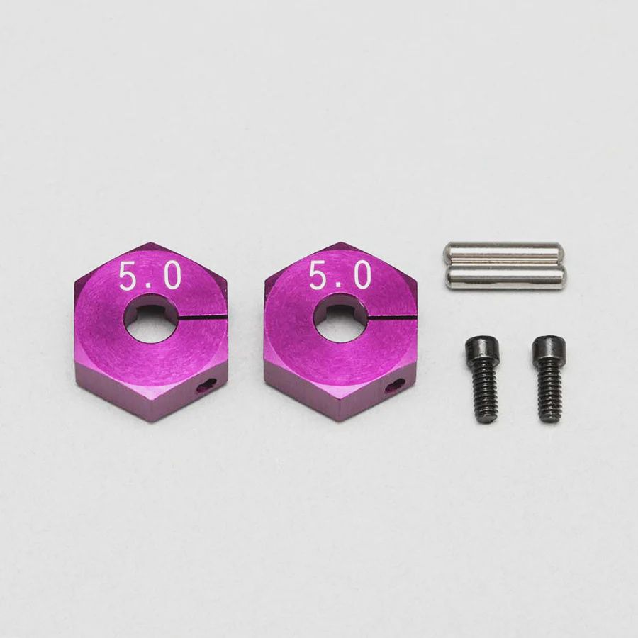 Yokomo Alum. Clamp Wheel Hub 5.0mm - Purple