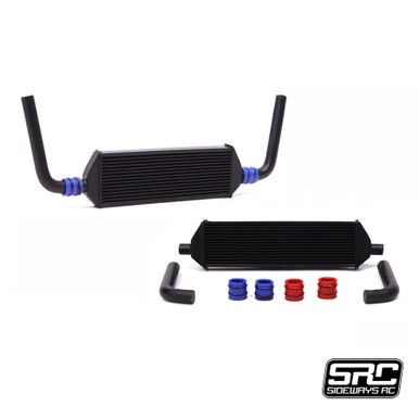 SRC Full Low Profile Intercooler - Silver or Black, Color: Black