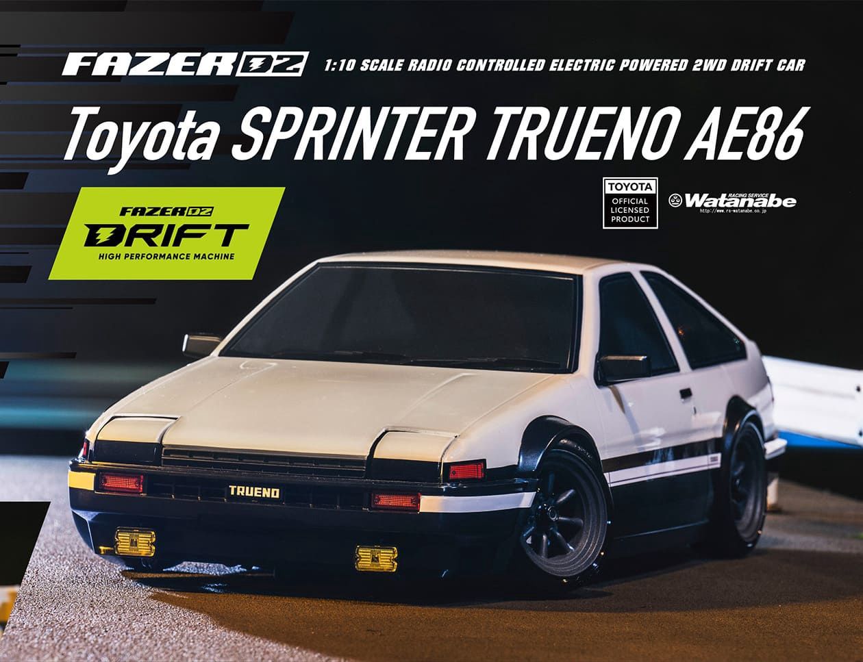 Kyosho The FAZER D2 - RTR RC Drift car, VERSION: BATTERY &quot;YES&quot;