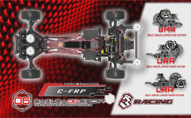 SAKURA D6GA 3RACING Sakura D6 Sport Carbon Graphite Version