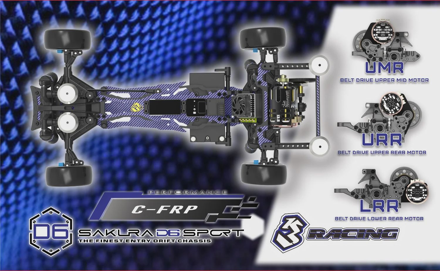 SAKURA D6GA 3RACING Sakura D6 Sport Carbon Graphite Version