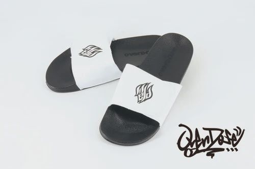 OVERDOSE Shower Sandals - Black or White (M,L,LL)