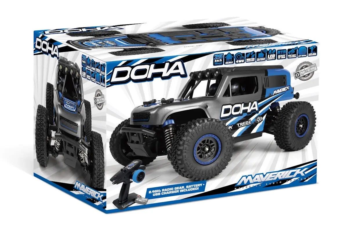 Maverick Doha 1/20 4WD Electric Truck - Blue