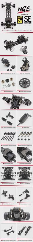 Usukani NGE 2.0 SE RWD Drift Chassis Kit