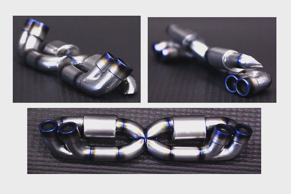 Dual Muffler w Quad Tips 1-10 Realistic Exhaust [SRC] FULLES