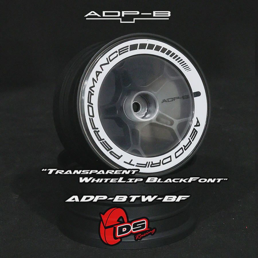 AERO DRIFT Performance Wheel Cover - Flat Transparent / White Lip