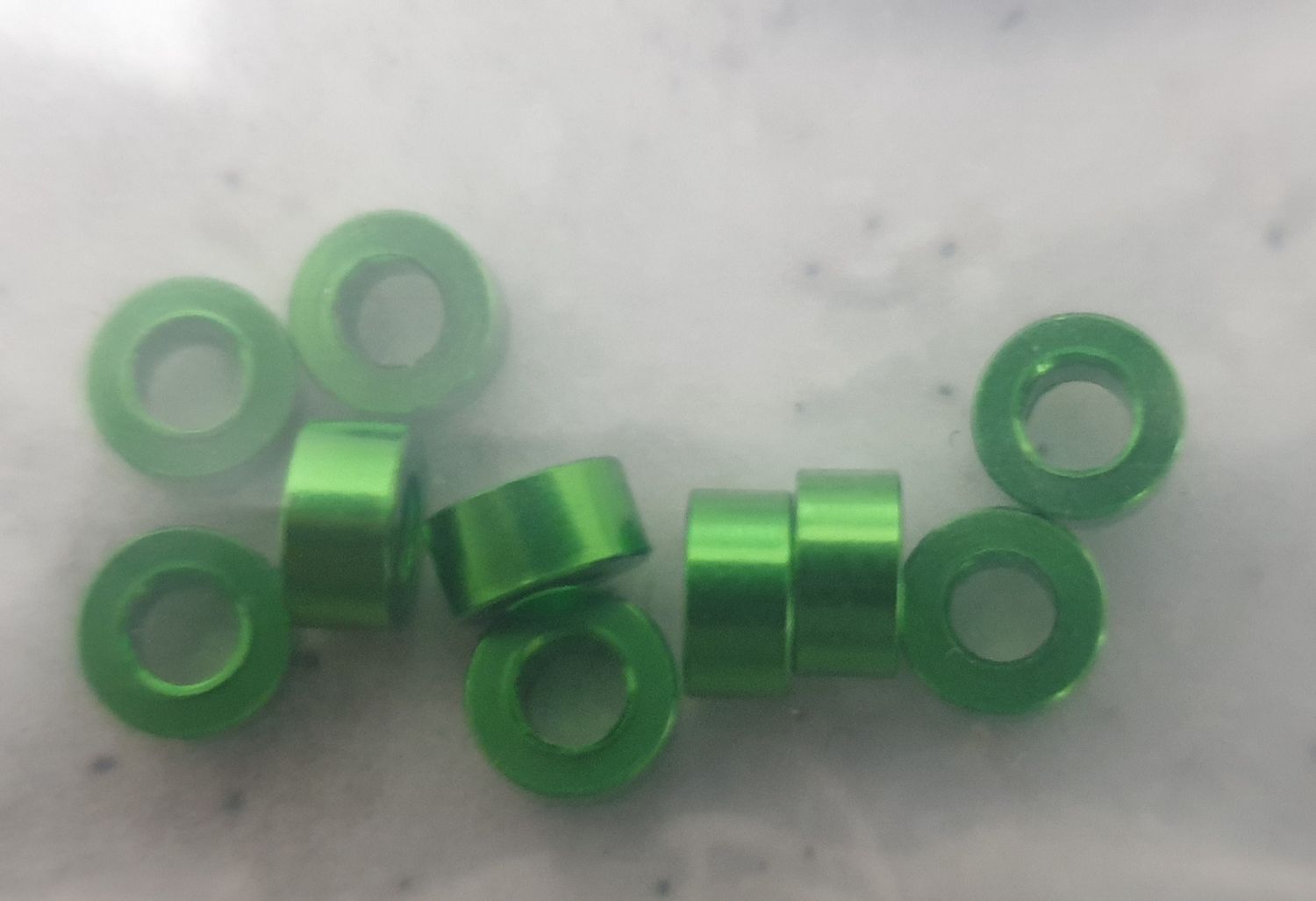 3mm Spacer 10pcs  - Green