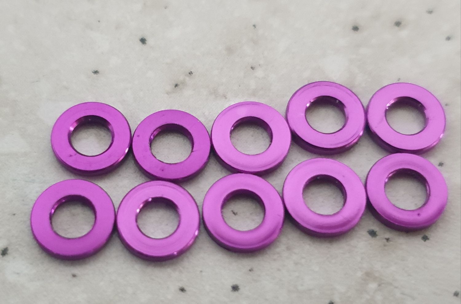2mm Spacer 10pcs -Purple