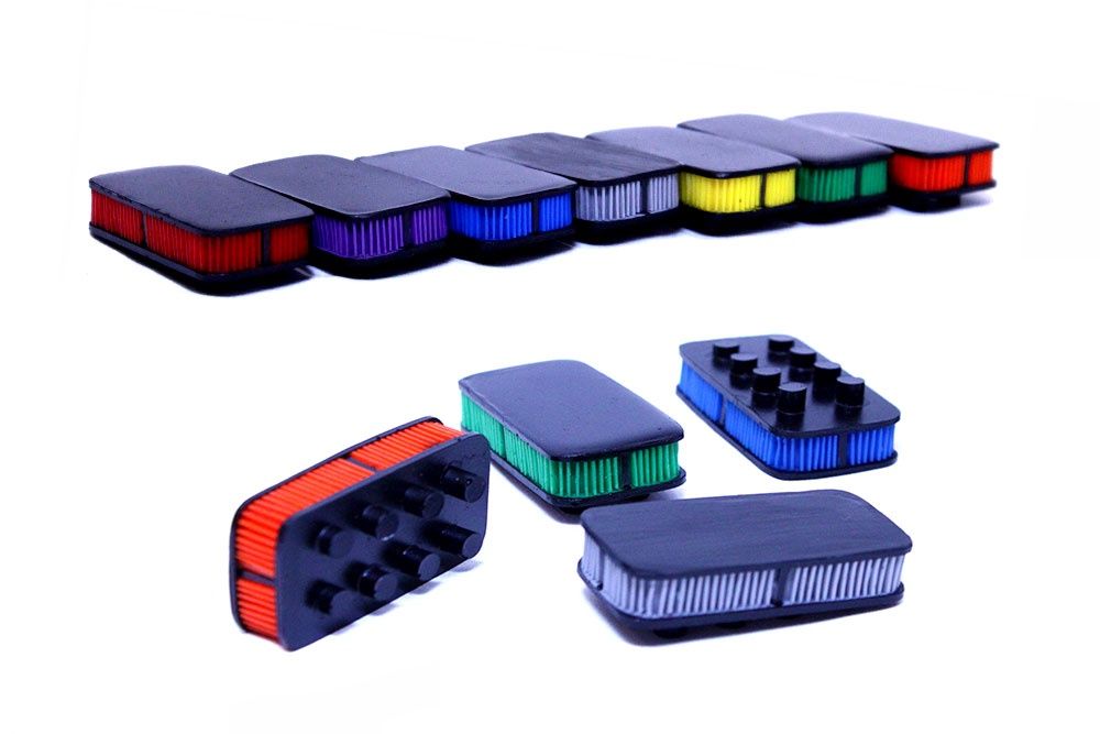 V8 FILTER STYLE, Color: Red