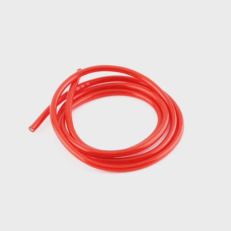 Yeah Racing 12AWG Transparent Wire - Purple/Red, RED: RED