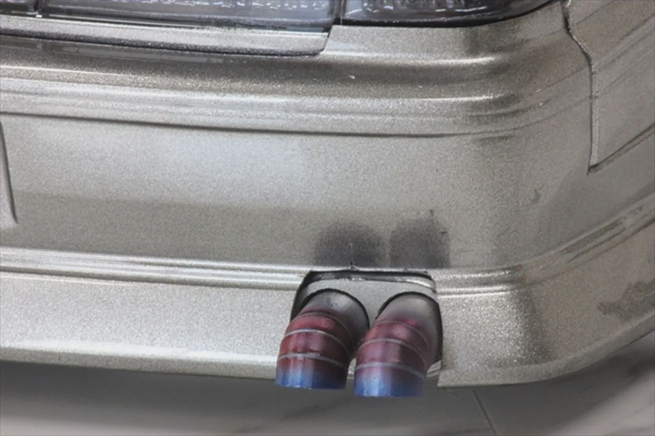 Pandora 1/10 Dual Muffler - Black Unpainted