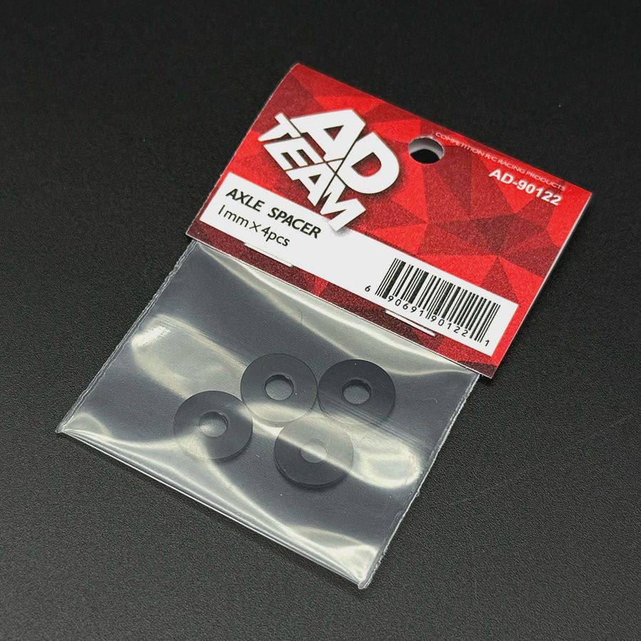 Team AD Axle Spacer 1mm - Black