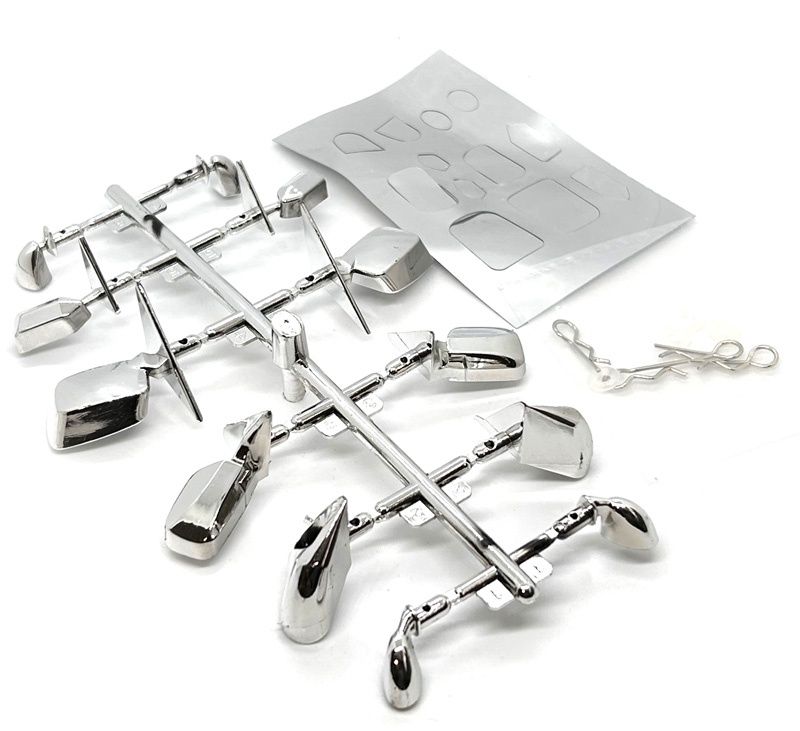 Mirrors Plastic Side-View Chrome