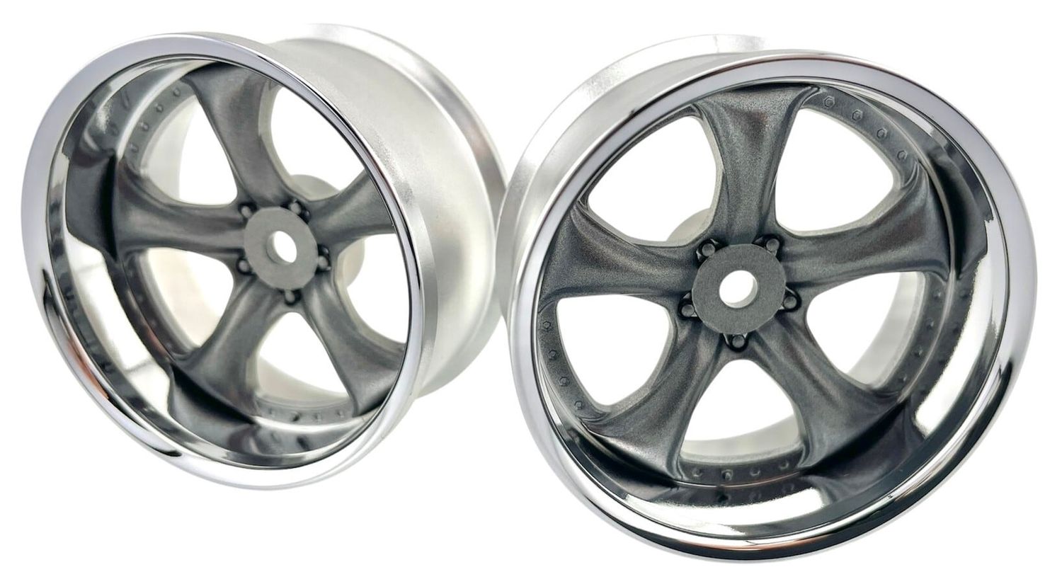 LAB – VS KF R-Spec Wheels Offset 6mm – (Metallic Grey/Chrome)