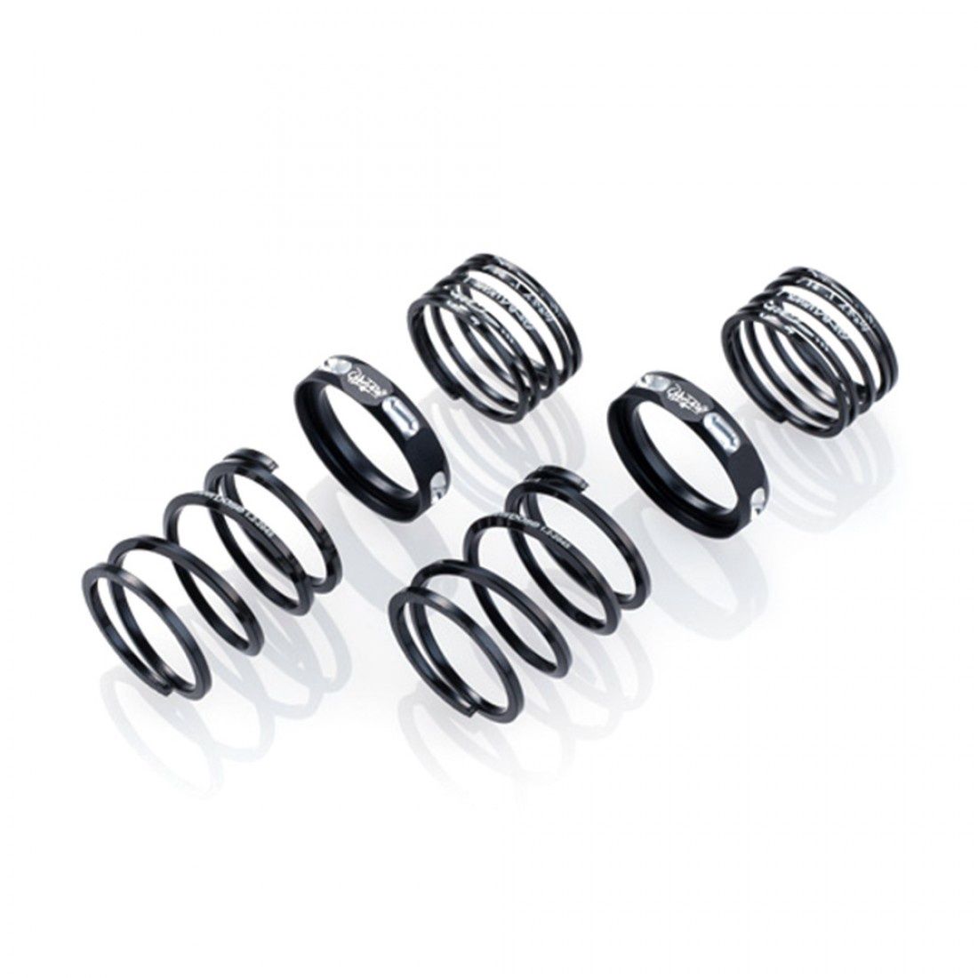 Overdose 4Edge 1.2-2060 Twin Spring 1.2 Diameter 6.0 Coils 20mm HSP 2 pcs Black